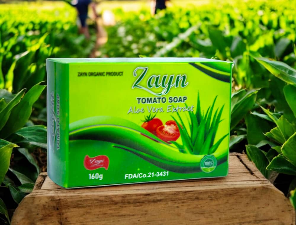 Zayn Pure Tomato Soap Wit Aloe Vera Extract - Image 4