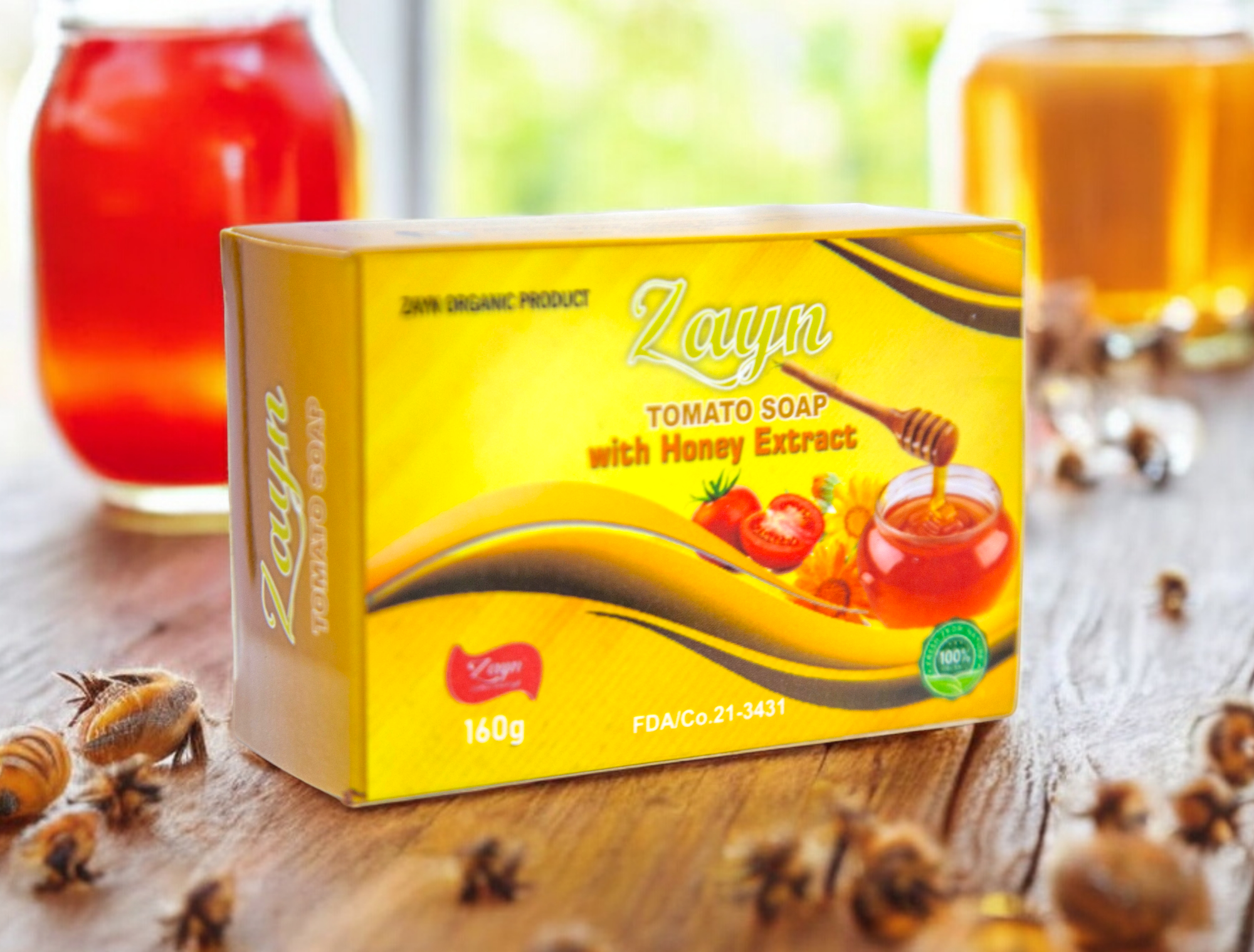 Zayn Pure Tomato Soaps with Honey Extract (Max)-160g