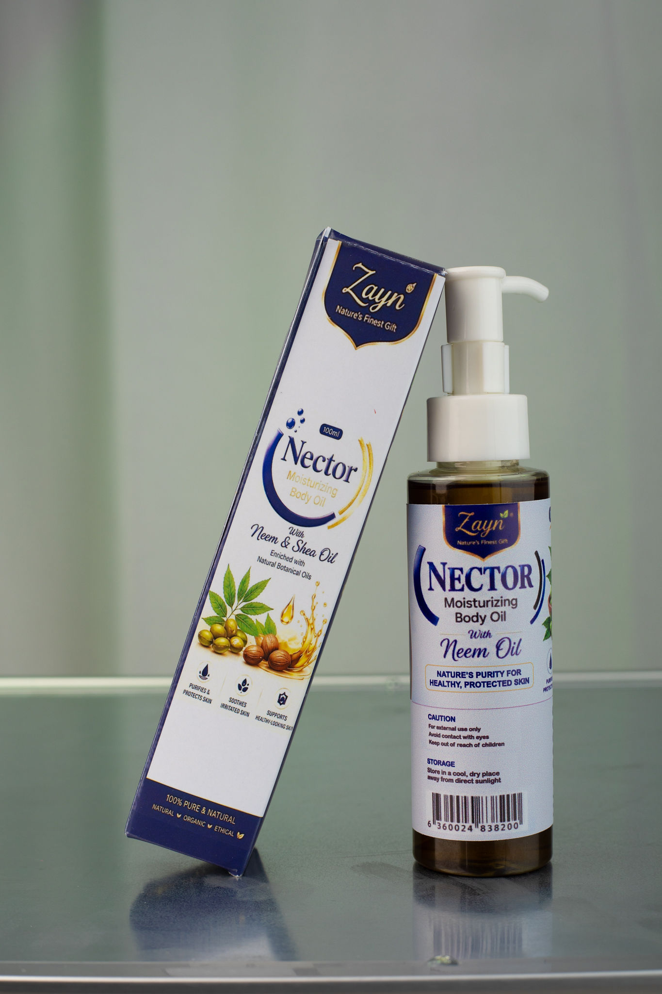 Nector Neem Oil & Shea Butter Elixir-100ml - Image 3